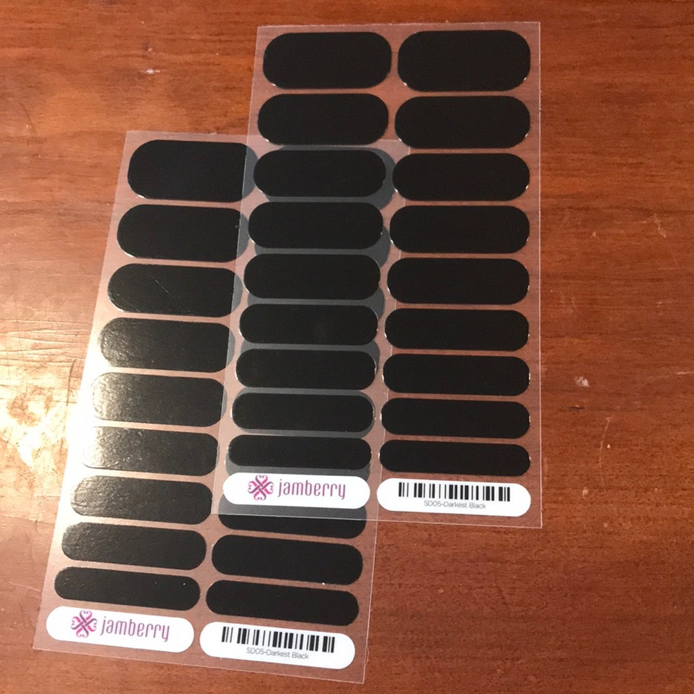 Jamberry Darkest Black Wraps